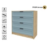 Kомод Тренд КТ-К100 (Дуб золотой ЛДСП/ Океан ЛМДФ) Ш1000 В1020 Г451